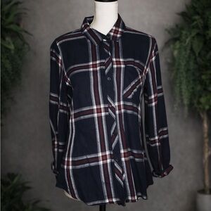 Rails Hunter Twilight Plaid Button Down Shirt Small Soft Grunge Fall Flannel